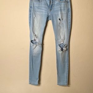 Blues ripped hollister jeans